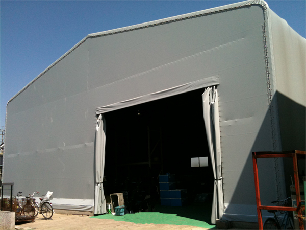 テント工場｜埼玉県さいたま市の板金・切削・プレス・組立などの加工　株式会社湯本製作所